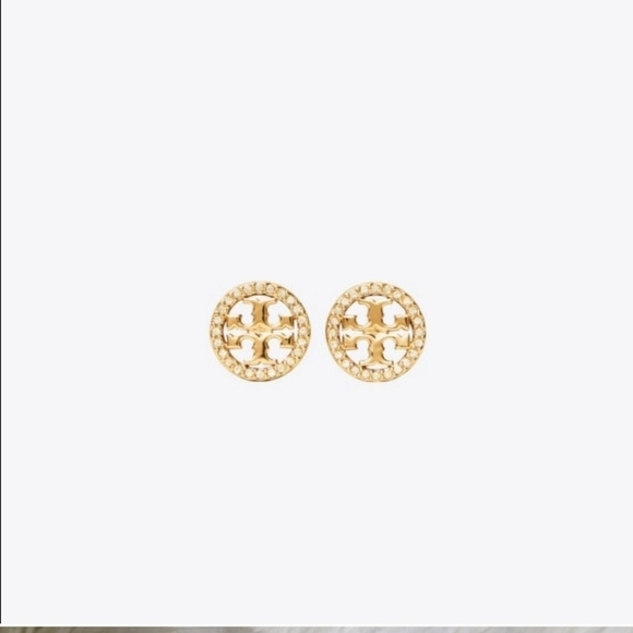 Tory burch logo earrings new never used - Picture 7 of 9